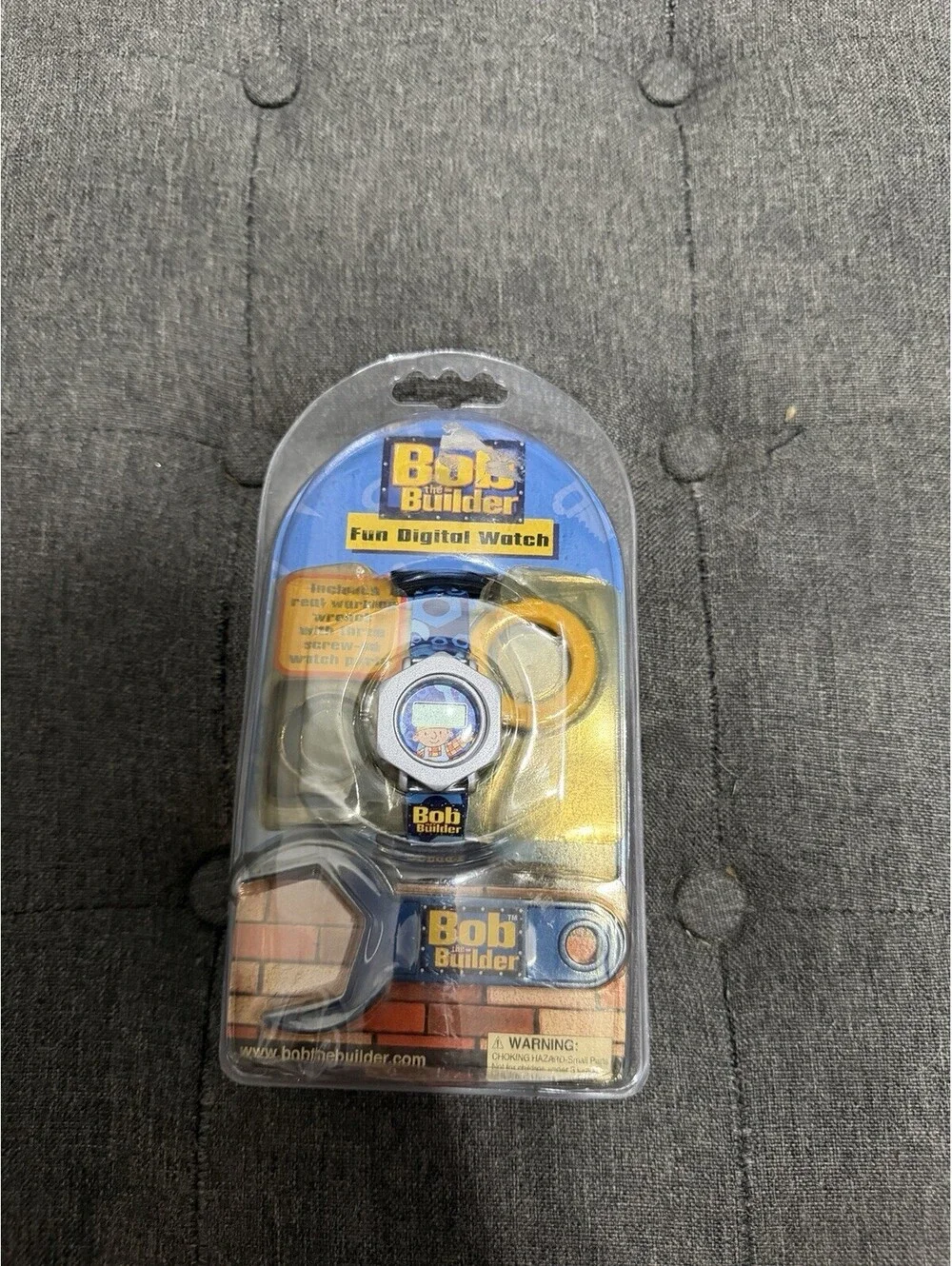 HIT Bob The Builder Digital Watch Blue Yellow 2004 VTG NWT